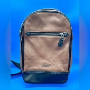 Coach Tan and Black Men's Backpack